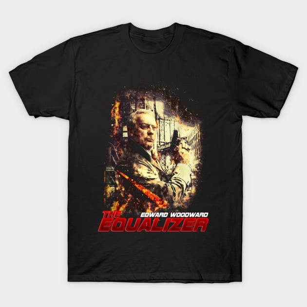 Edward Woodward The Equalizer T-Shirt by HellwoodOutfitters